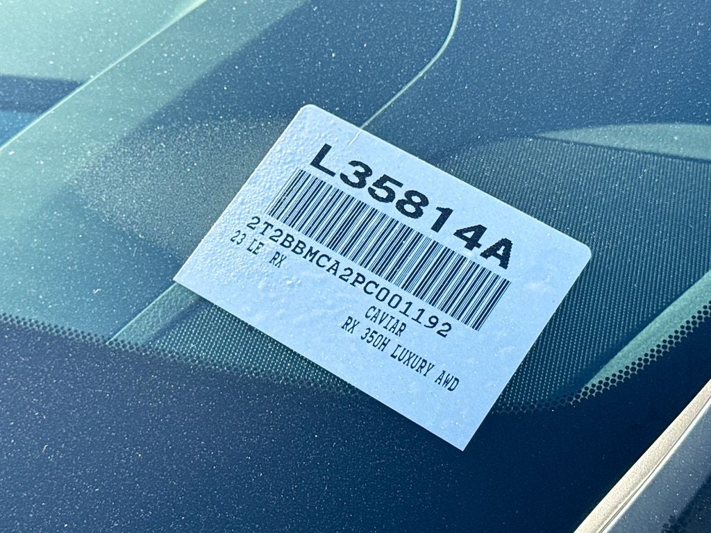 2023 Lexus RX 350h Luxury L/CERTIFIED