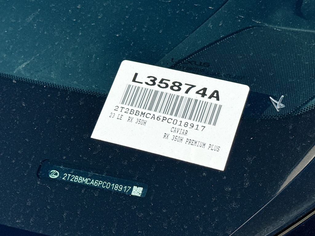 2023 Lexus RX 350h Premium Plus L/CERTIFIED