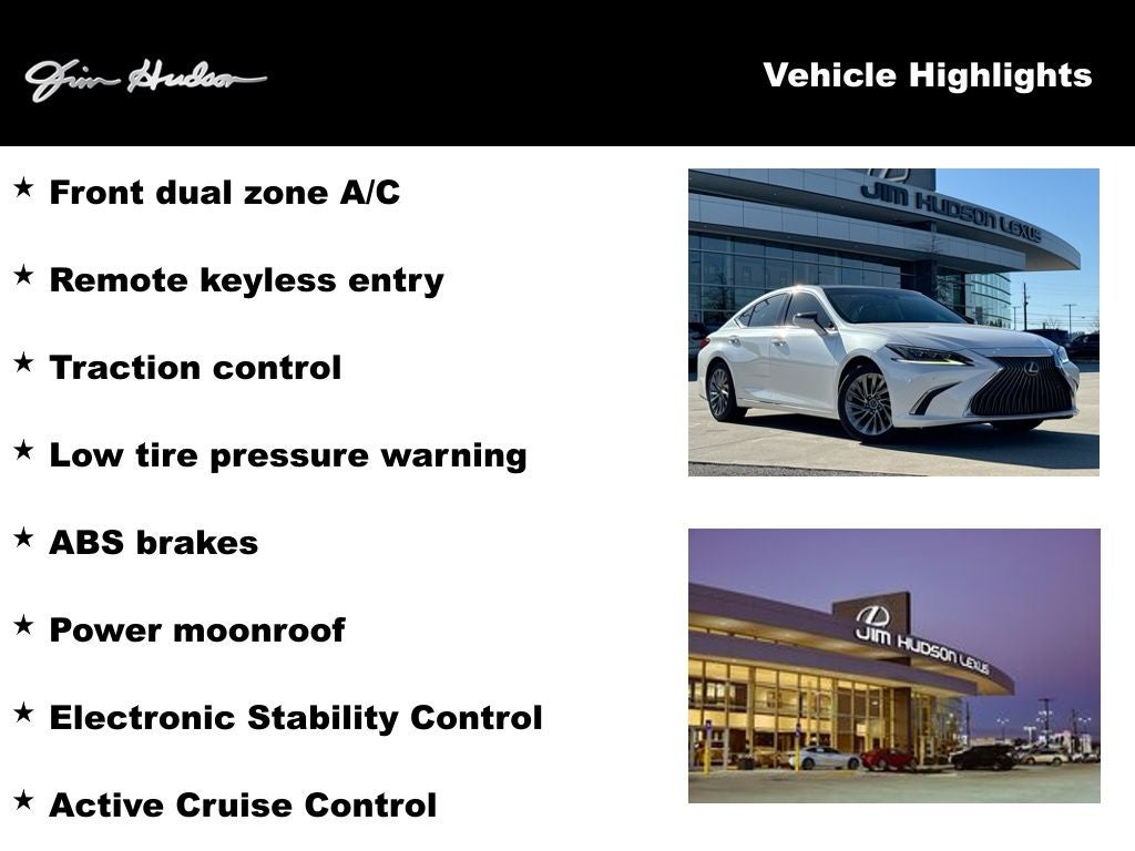 2019 Lexus ES 350 Luxury BACKED BY HUDSON