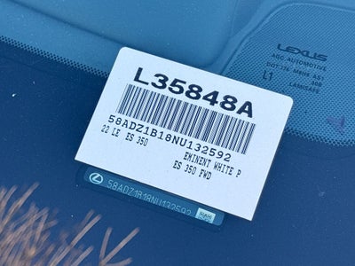 2022 Lexus ES 350 L/CERTIFIED
