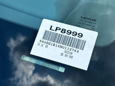 2022 Lexus ES 350 L/CERTIFIED
