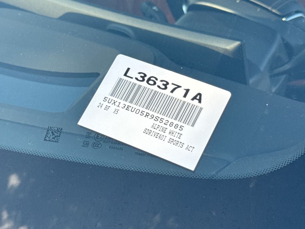 2024 BMW X5 sDrive40i BACKED BY HUDSON