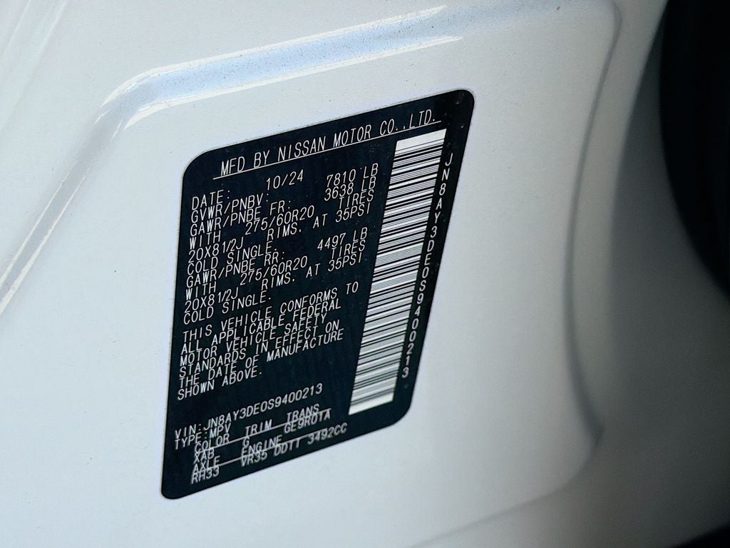 2025 Nissan Armada PRO-4X BACKED BY HUDSON