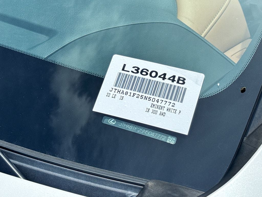2022 Lexus IS 300 L/CERTIFIED