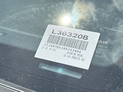 2022 Lexus GX 460 BACKED BY HUDSON