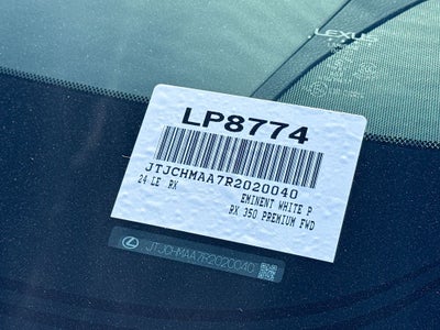 2024 Lexus RX 350 Premium L/CERTIFIED