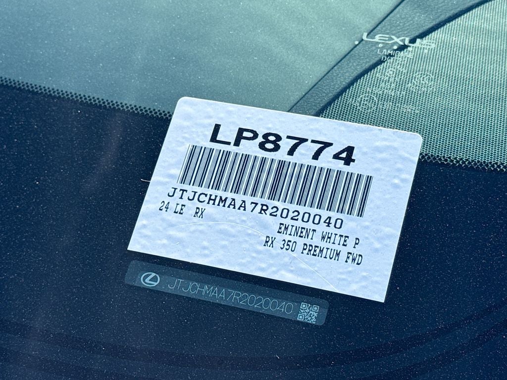 2024 Lexus RX 350 Premium L/CERTIFIED