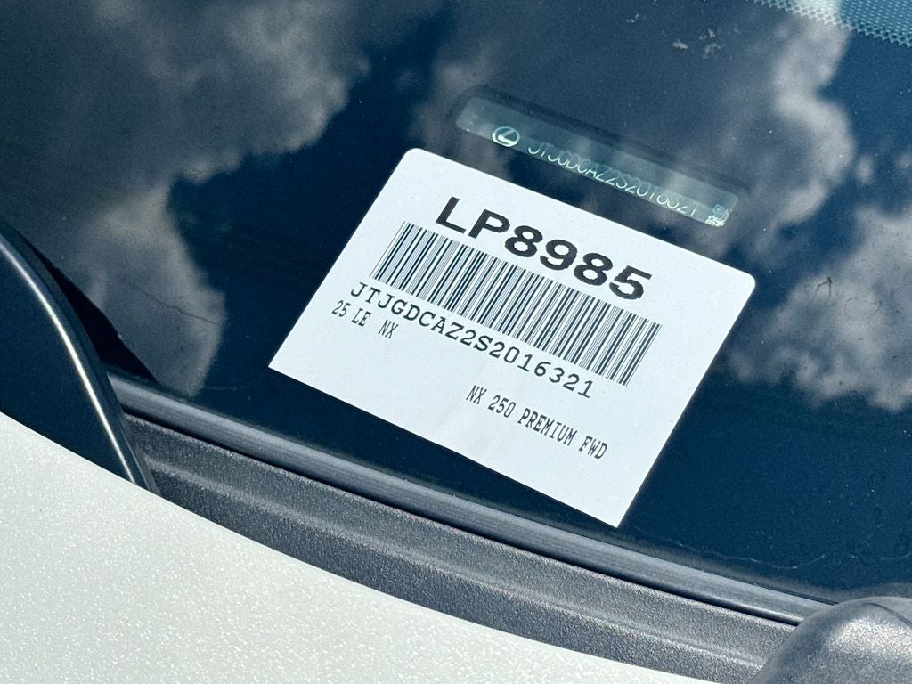 2025 Lexus NX 250 Premium L/CERTIFIED