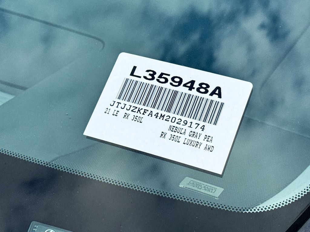 2021 Lexus RX 350L L/CERTIFIED