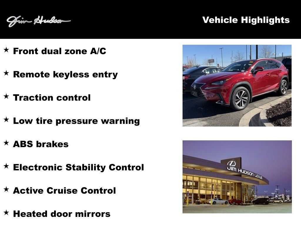 2019 Lexus NX 300 Base PREMIUM/ NAV/ BACKED BY HUDSON
