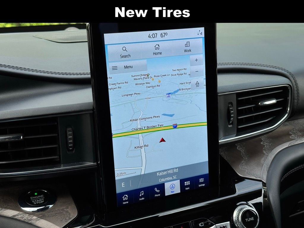 2021 Ford Explorer Platinum Premium Technology Twin Panel Roof