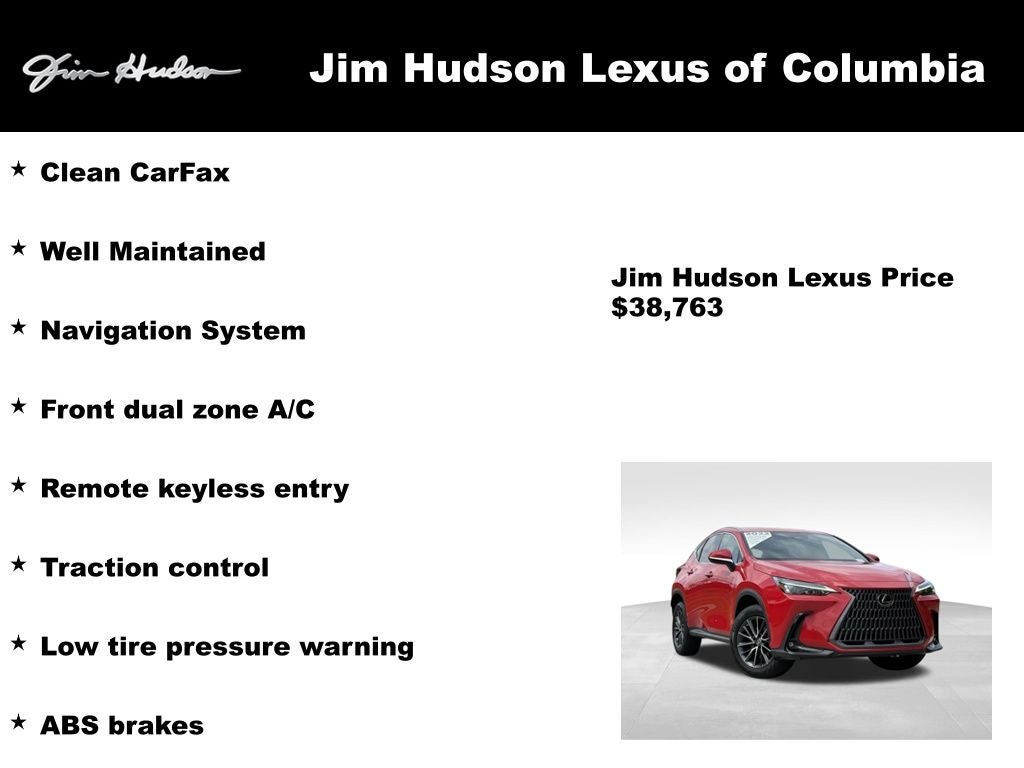 2022 Lexus NX 250 L/Certified Unlimited Mile Warranty