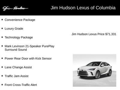 2026 Lexus RX 350 Luxury