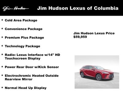 2024 Lexus RX 350 Premium Plus Navigation L/Certified Unlimited Mile Warranty