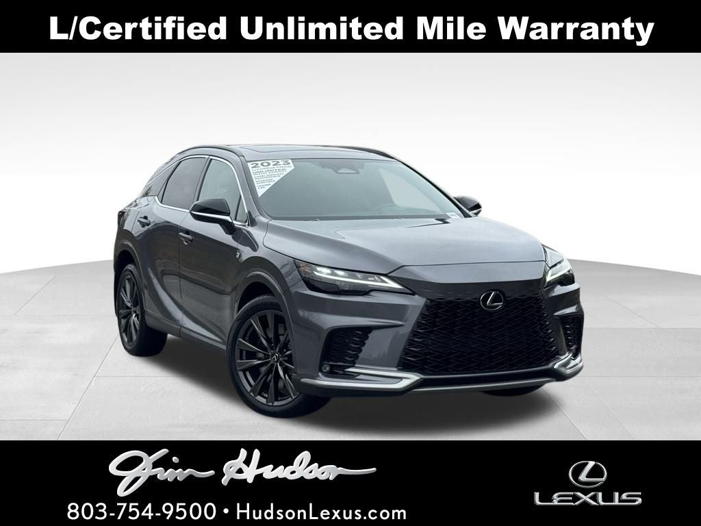 2023 Lexus RX 350 F Sport Handling Navigation L/ Certified Unlimited Mile Warranty