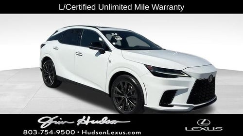 2024 Lexus RX 350 F Sport Handling Navigation L/Certified Unlimited Mile Warranty