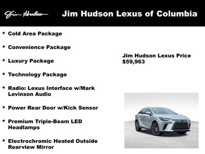 2024 Lexus RX 350 Luxury Navigation Mark Levinson L/Certified Unlimited Mil