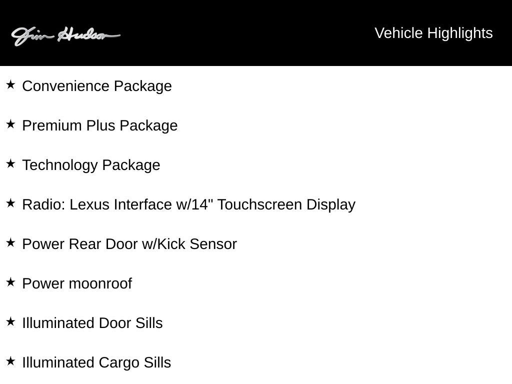 2025 Lexus RX 350h Premium Plus Convenience Technology Navigation