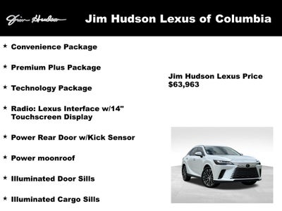 2025 Lexus RX 350h Premium Plus Convenience Technology Navigation L/Certified Unli