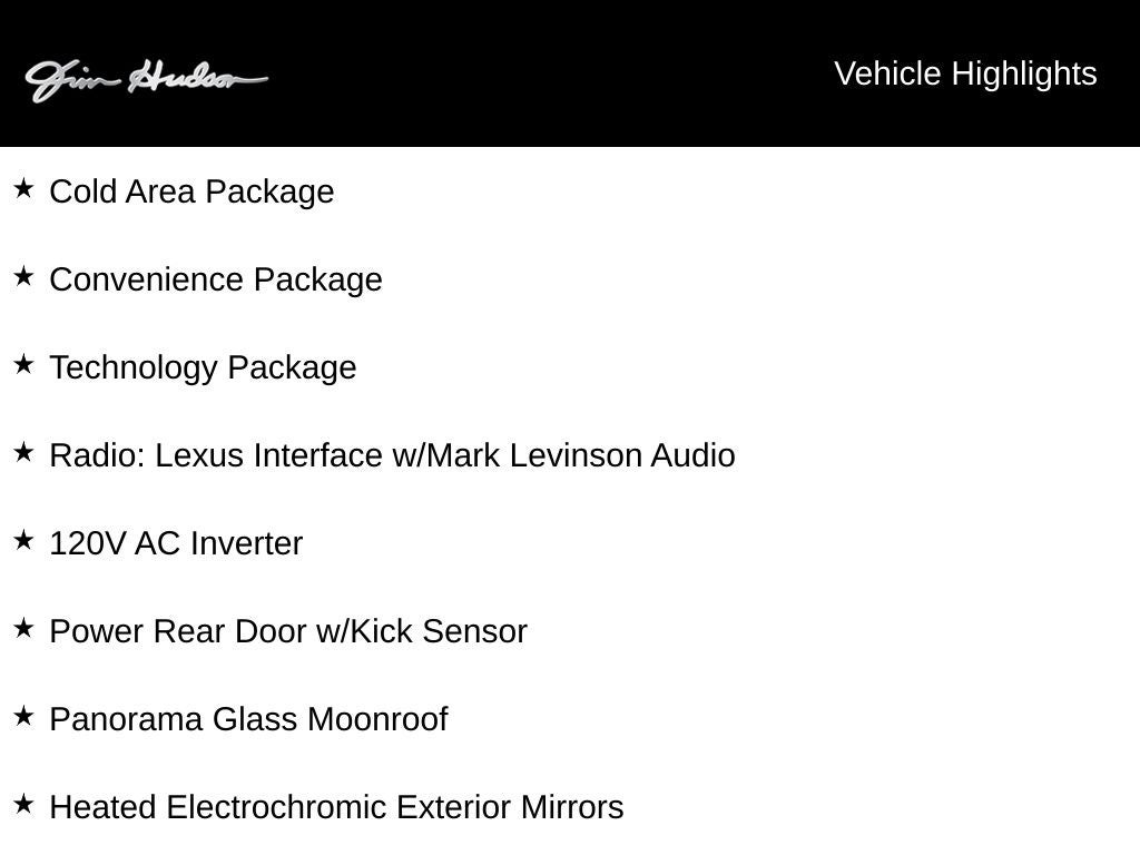 2024 Lexus RX 500h F SPORT Performance Navigation Mark Levinson L/Certified Unlimited Mil