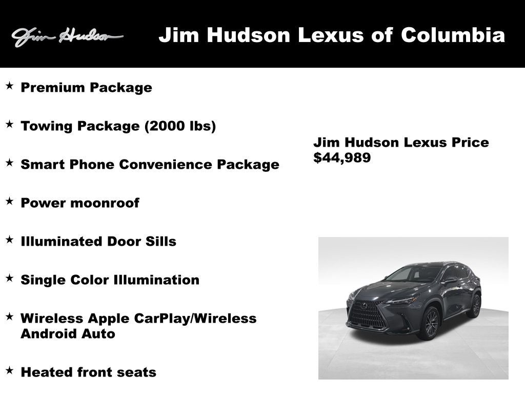 2024 Lexus NX 250 Premium L/Certified Unlimited Mile Warranty