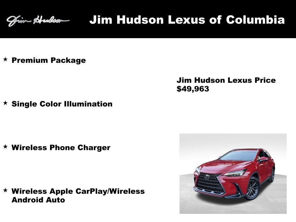 2025 Lexus NX 350 Premium Navigation L/ Certified Unlimited Mile Warranty