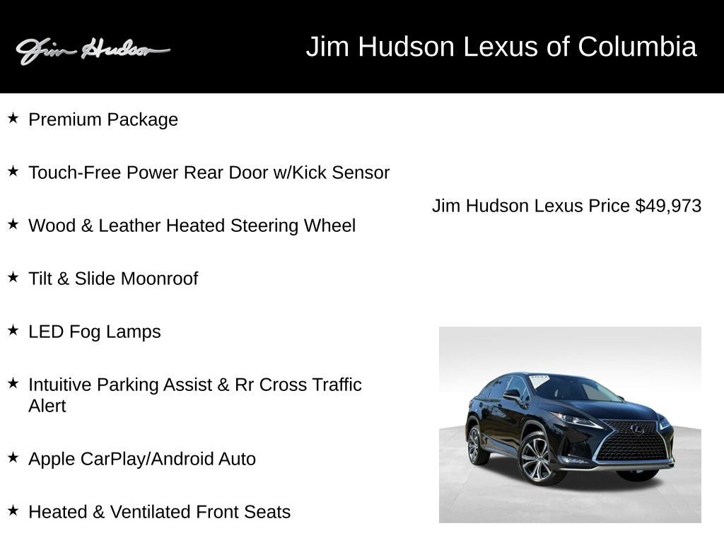 2022 Lexus RX 350 L/Certified Unlimited Mile Warranty