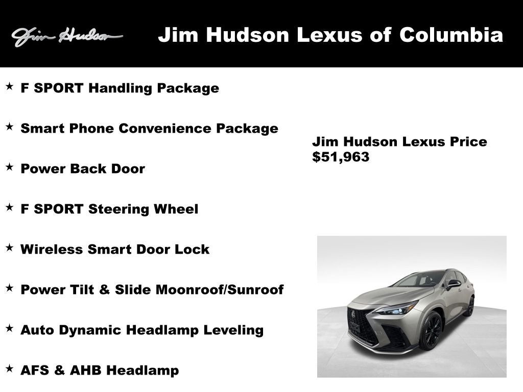 2024 Lexus NX 350 F SPORT Handling Navigation L/Certified Unlimited Mile Warranty