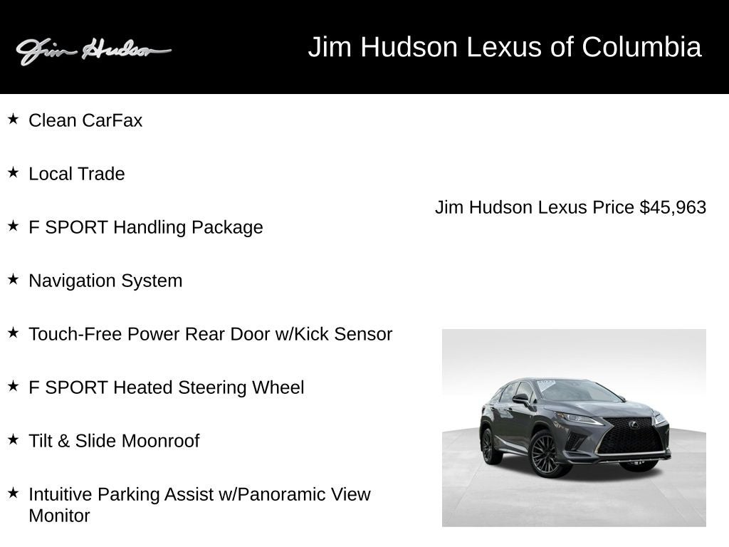2022 Lexus RX 350 F Sport Handling
