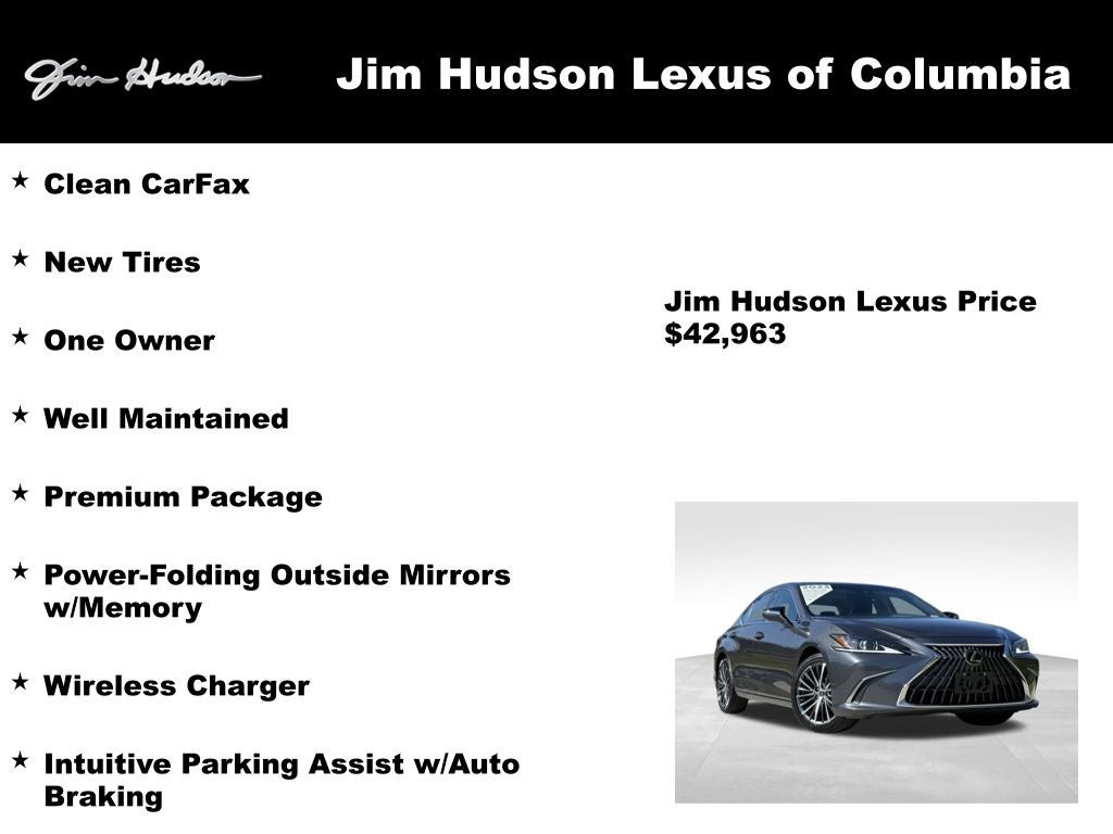 2023 Lexus ES 300h L/Certified Unlimited Mile Warranty