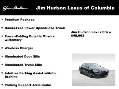 2023 Lexus ES 350 Premium L/Certified Unlimited Mile Warranty