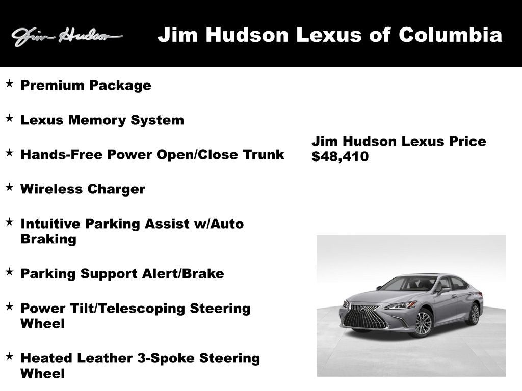 2025 Lexus ES 350 Premium L/Certified Unlimited Mile Warranty