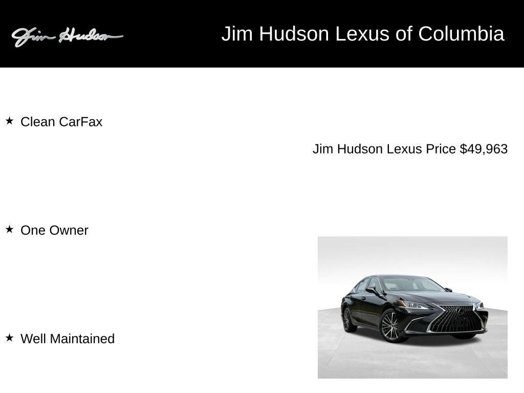 2024 Lexus ES 350 Premium L/Certified Unlimited Mile Warranty
