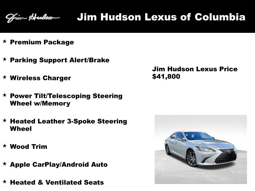 2022 Lexus ES 350 Premium L/Certified Unlimited Mile Warranty