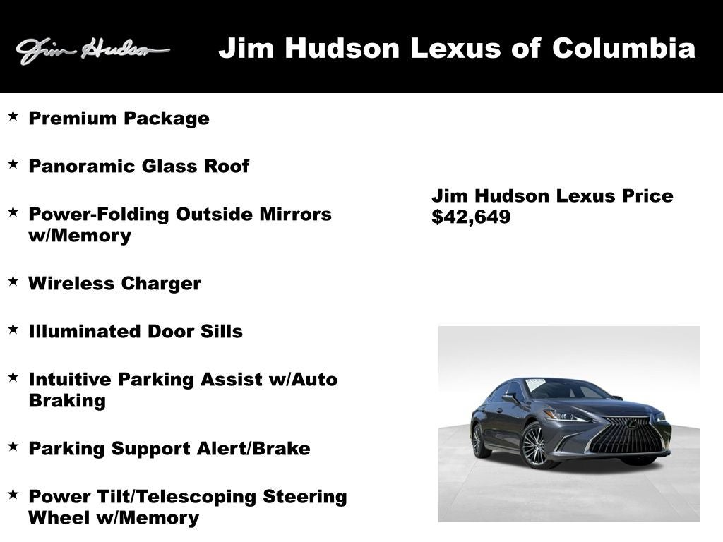 2023 Lexus ES 350 L/Certified Unlimited Mile Warranty