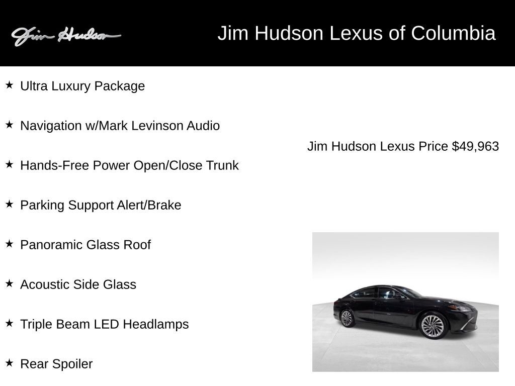 2022 Lexus ES 350 Ultra Luxury Navigation Mark Levinson L/Certified Unlimited Mil
