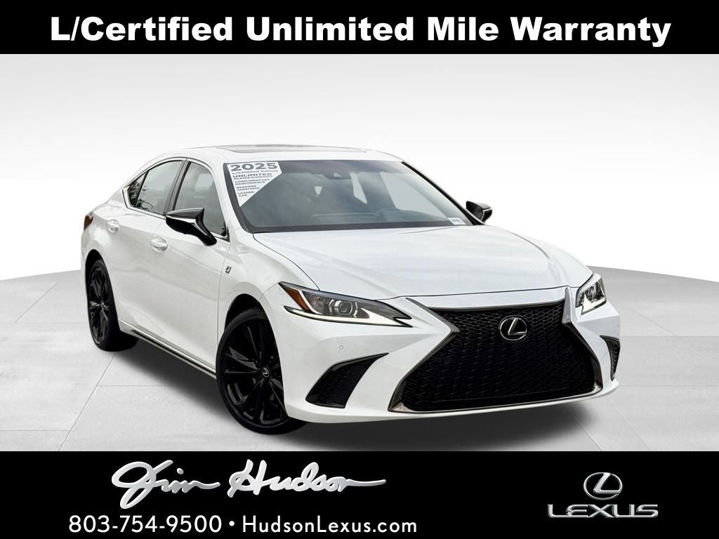 2025 Lexus ES 350 F Sport Navigation L/Certified Unlimited Mile Warranty