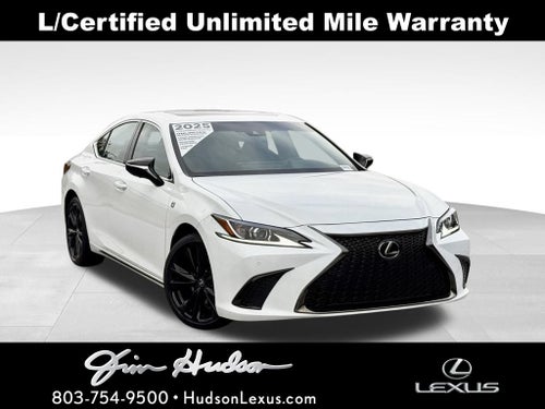 2025 Lexus ES 350 F Sport Navigation L/Certified Unlimited Mile Warranty