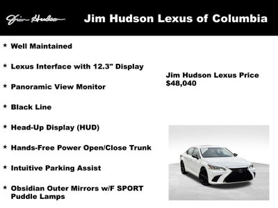 2025 Lexus ES 350 F Sport Navigation L/Certified Unlimited Mile Warranty