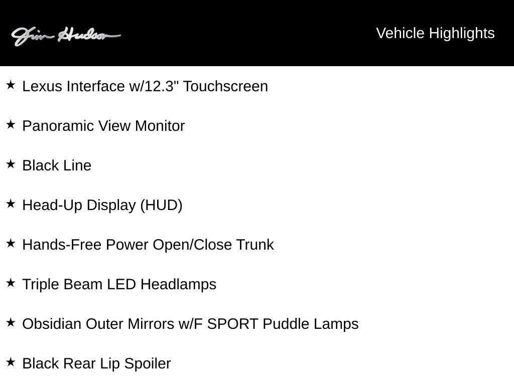 2025 Lexus ES 350 F Sport