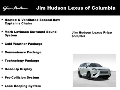 2024 Lexus TX 350 Luxury Convenience Technology Navigation L/Certified Unli