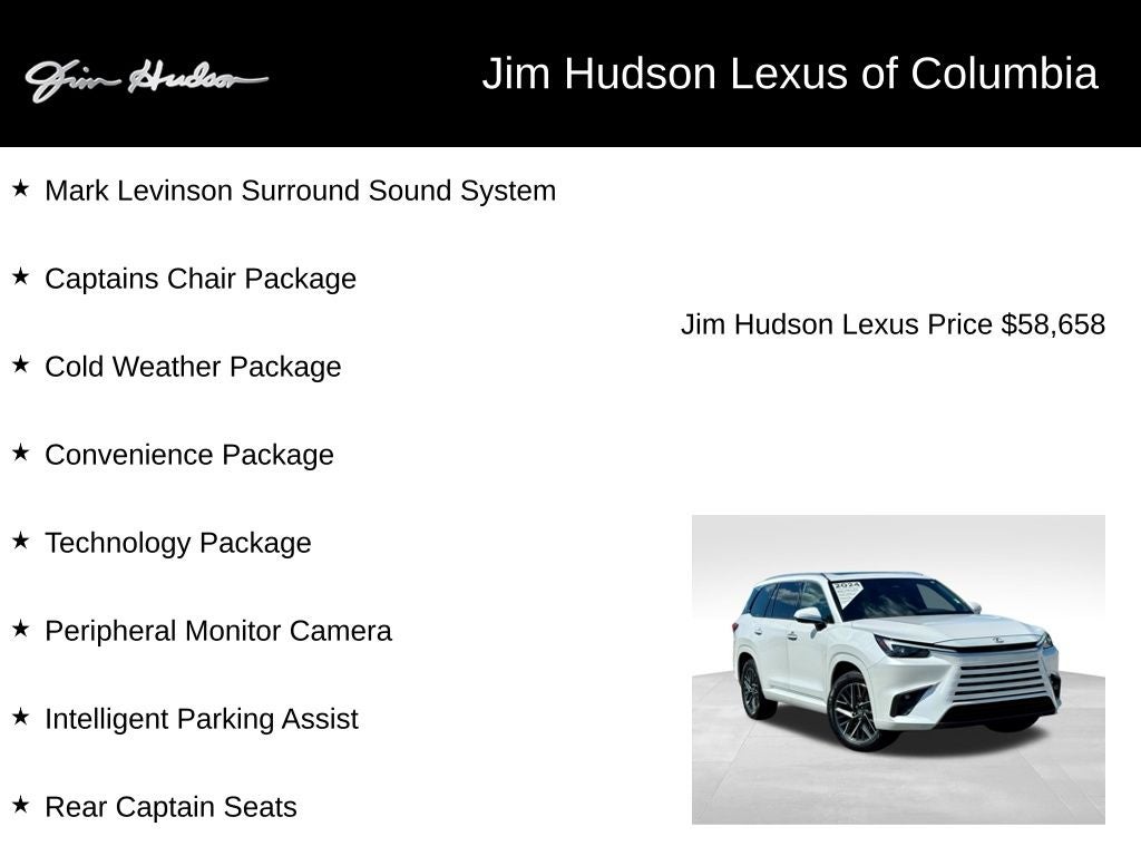 2024 Lexus TX 350 Luxury Convenience Technology Navigation L/Certified Unli