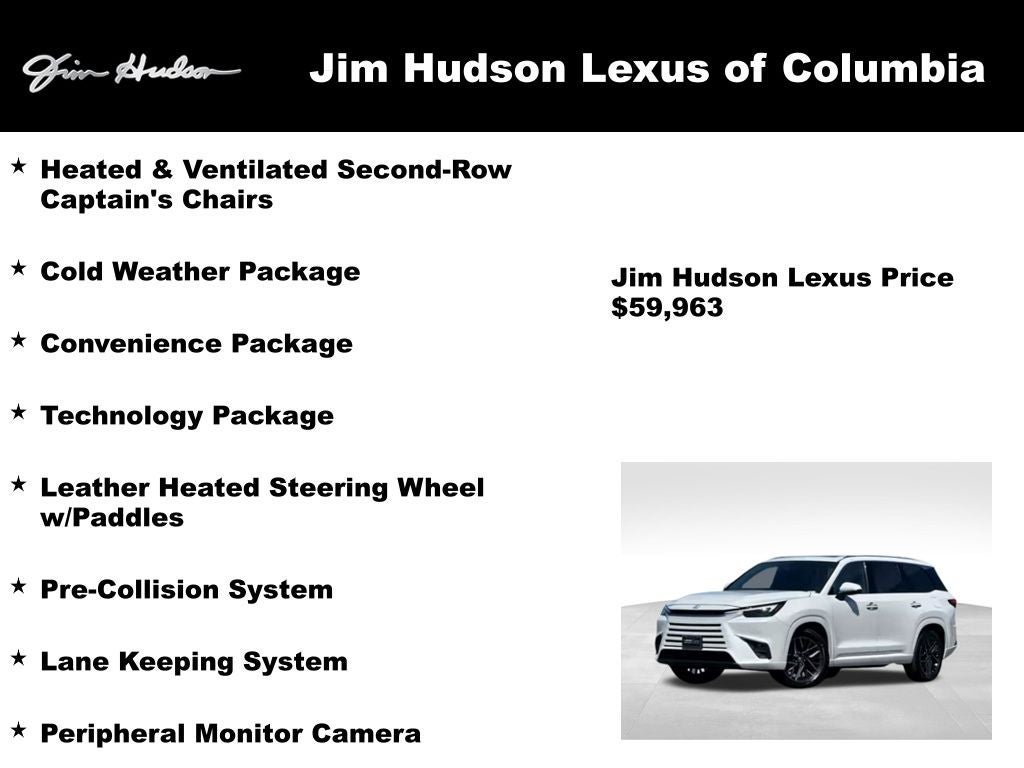 2024 Lexus TX 350 Premium Convenience Technology Navigation L/Certified Unli