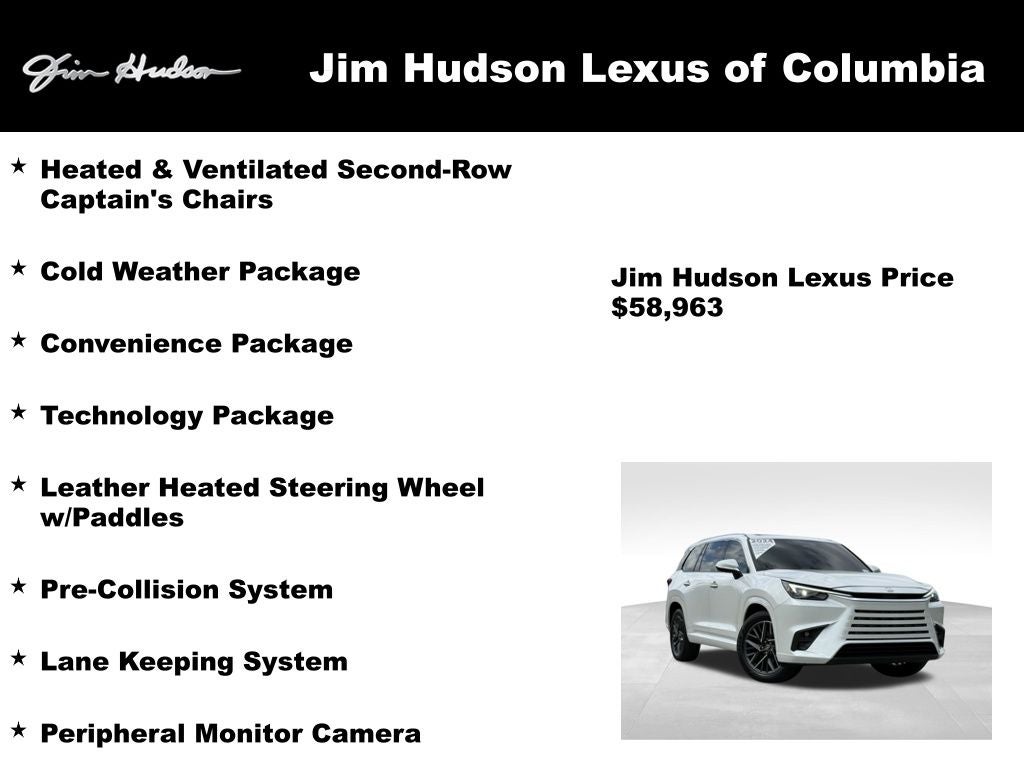 2024 Lexus TX 350 Premium Convenience Technology Navigation L/Certified Unli
