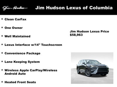 2025 Lexus TX 350 Convenience Package