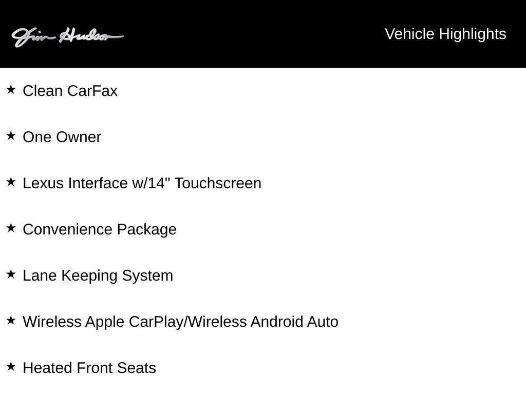 2025 Lexus TX 350 Convenience Towing Package