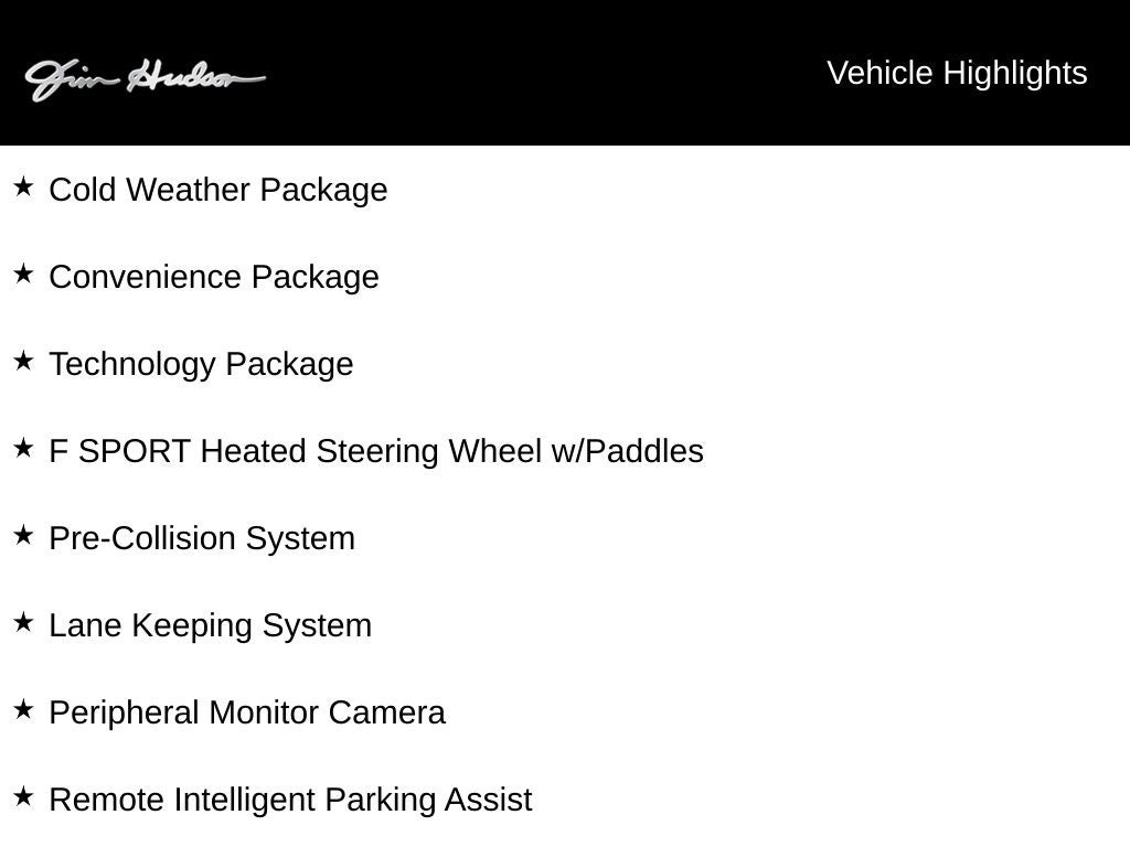 2024 Lexus TX 500h F SPORT Premium Convenience Technology Navigation