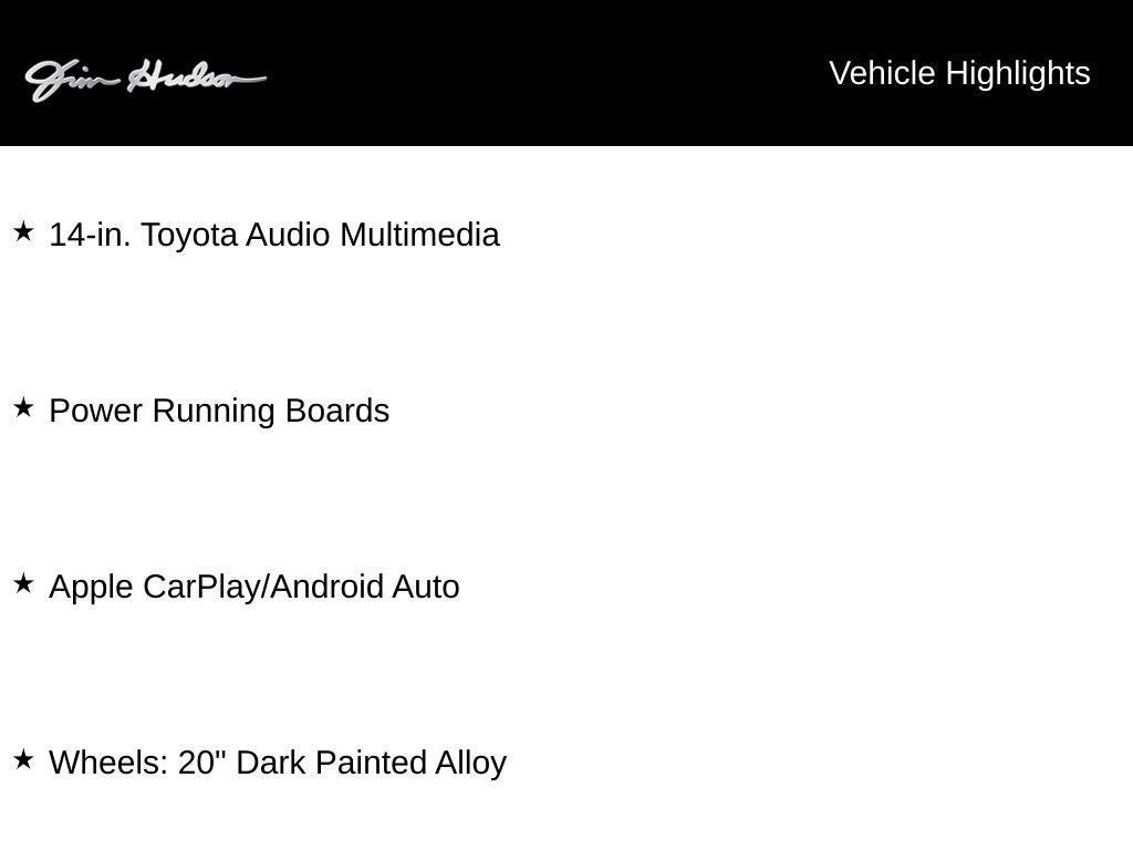 2023 Toyota Tundra Platinum 14-in. Toyota Audio Multimedia w/ Apple CarPlay an