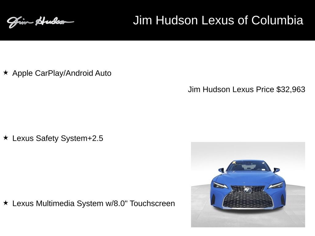 2022 Lexus IS 300 L/Certified Unlimited Mile Warranty