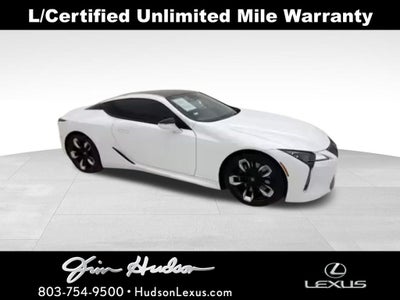 2022 Lexus LC 500 Navigation L/Certified Unlimited Mile Warranty